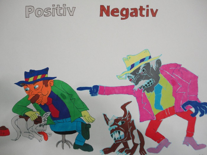 Herr Positiv und Herr Negativ-N
